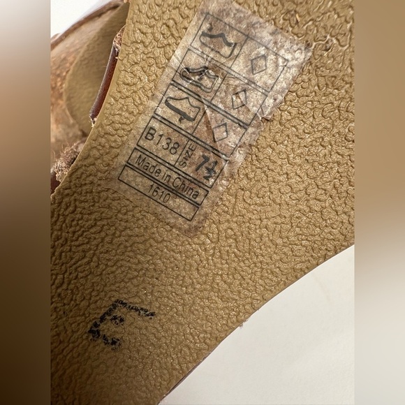 Blowfish Malibu humble wedge cork brown sandal size 7.5 - Picture 6 of 7